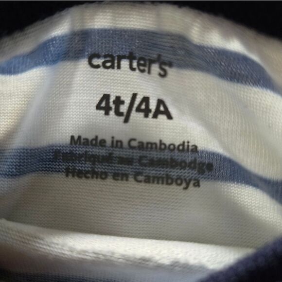 Carters Girls Stripped Shirt - Picture 2 of 2